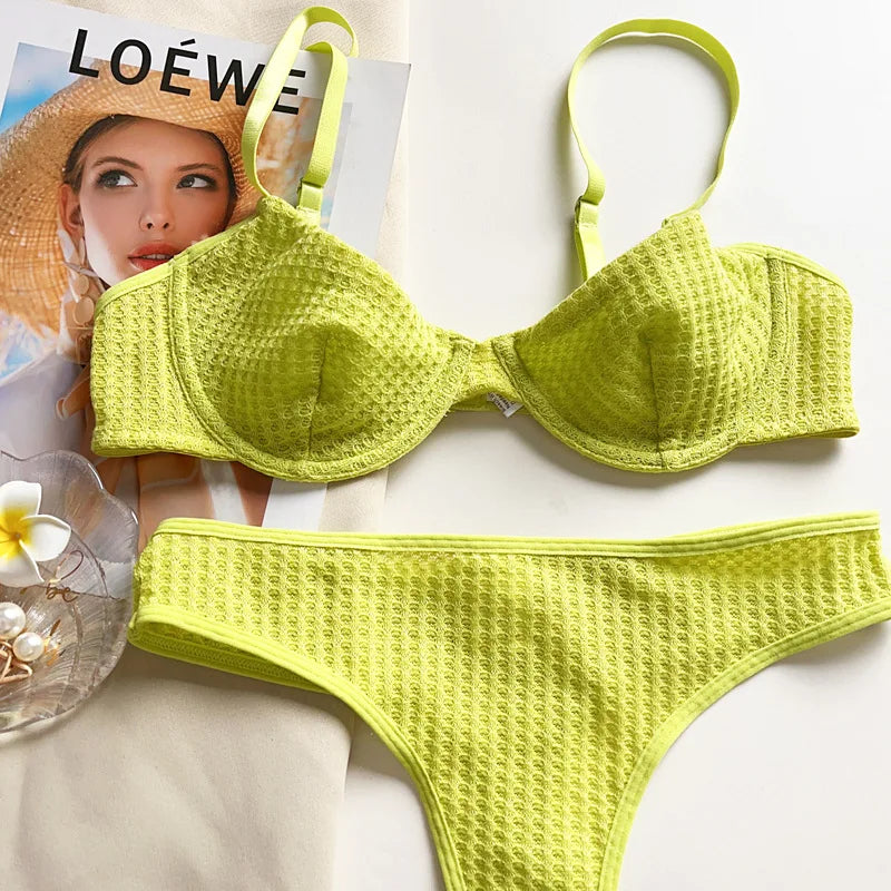 Rosalie Waffle Lace Set