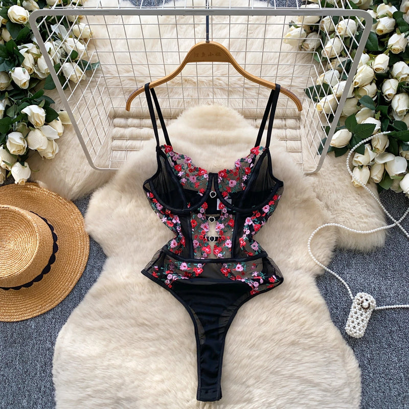 Florienne Embroidered Bodysuit