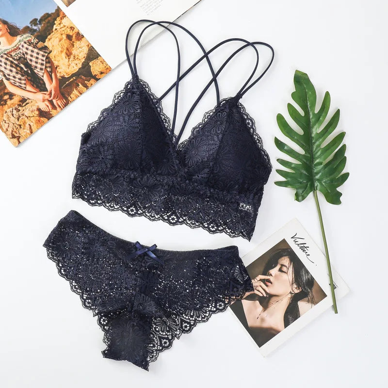 Eloria Lace Bralette Set - vetitus -