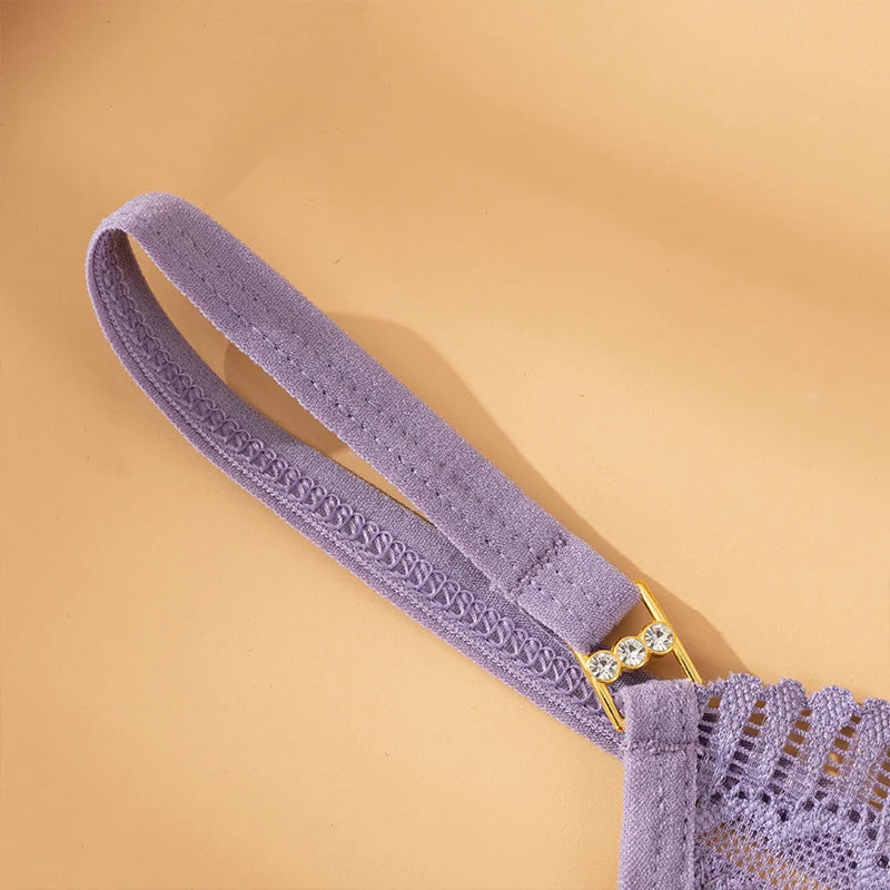 Celeste Sheer Lace Thong - vetitus -