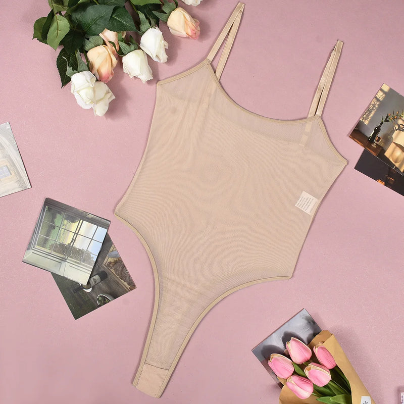 Velour Sheer Contour Bodysuit - vetitus -