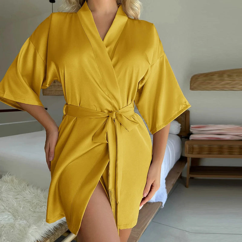 Sorelle Satin Robe - vetitus -