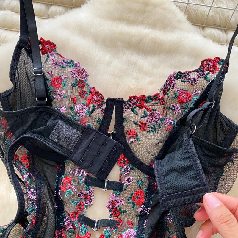 Florienne Embroidered Bodysuit