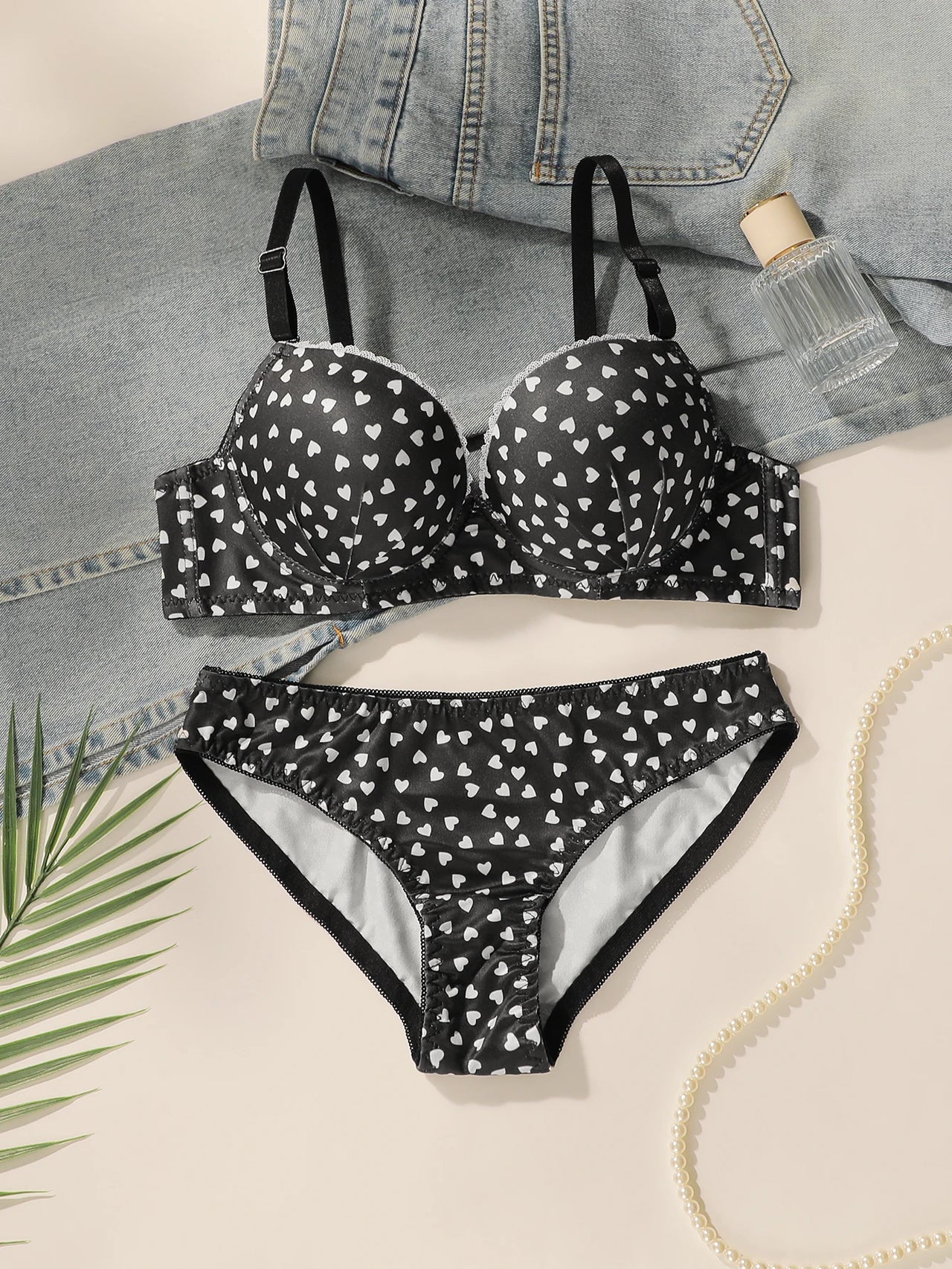 Amour Heart Lingerie Set
