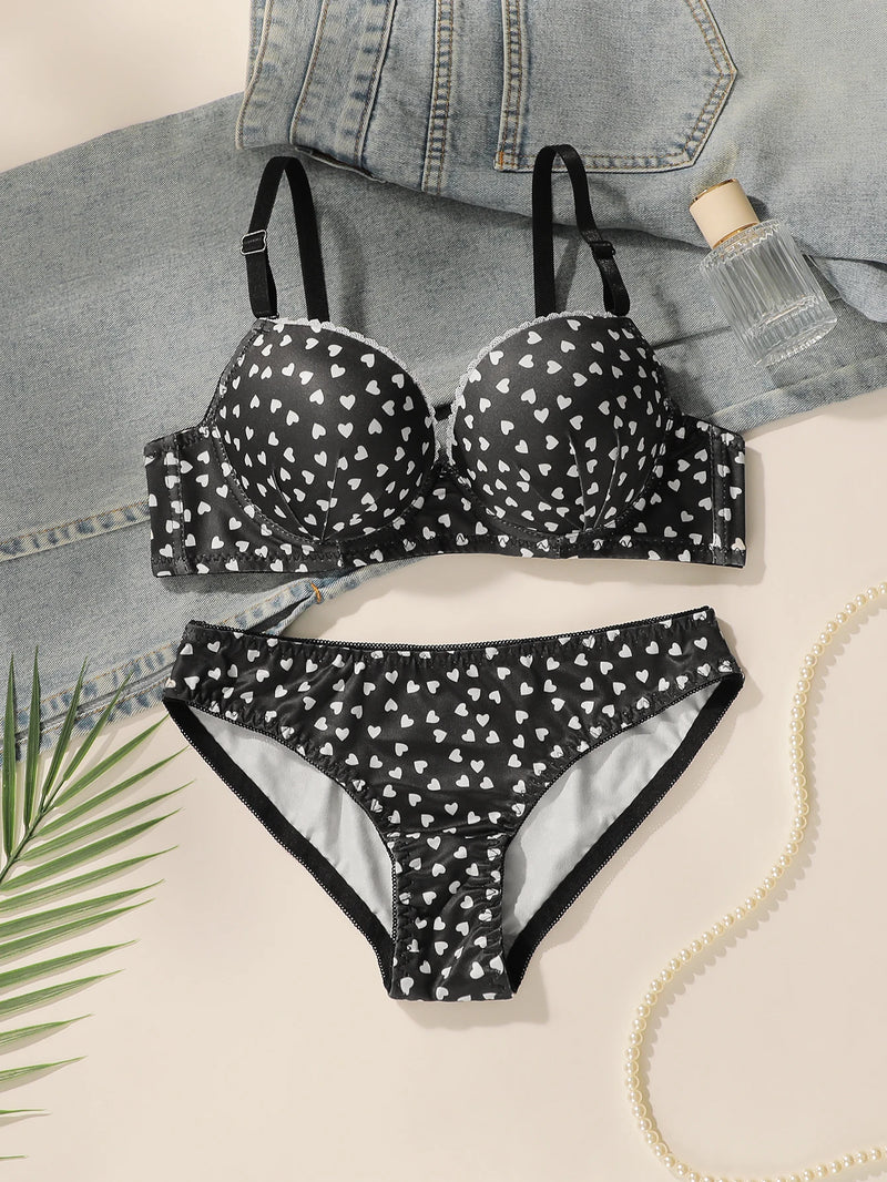 Amour Heart Lingerie Set