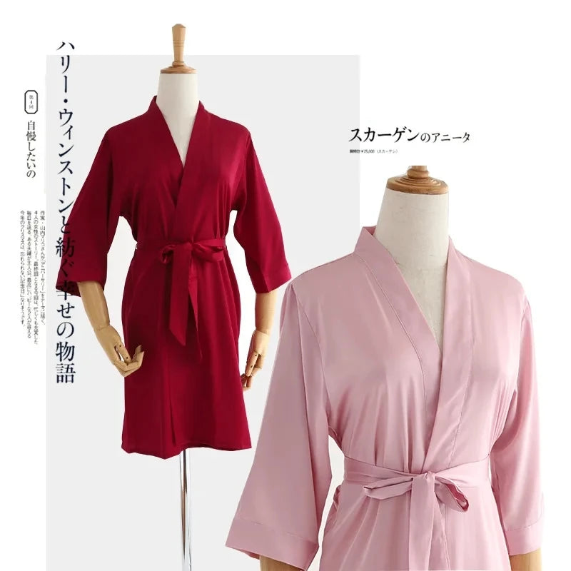 Seraphine Bridal Satin Robe - vetitus -