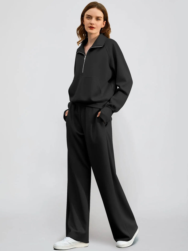 Alvera Half-Zip Lounge Set - vetitus -