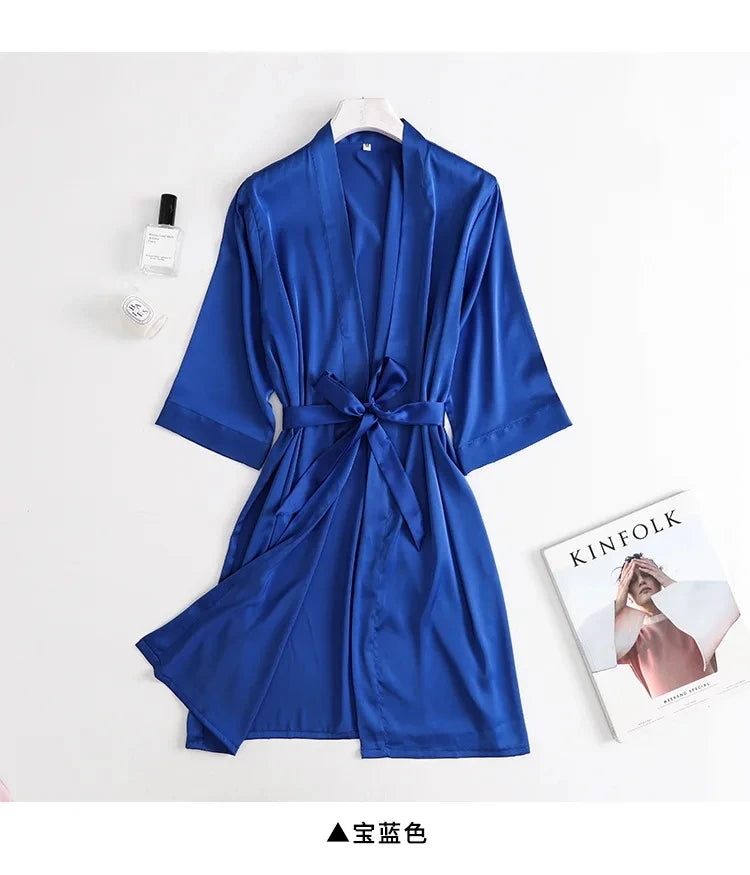 Seraphine Bridal Satin Robe - vetitus -