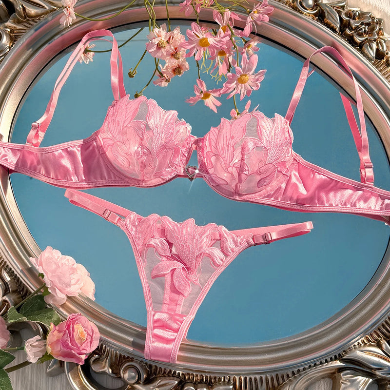 Roselle Embroidered Lace Set - vetitus -