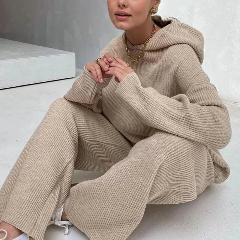 Serelle Knit Lounge Set - vetitus -