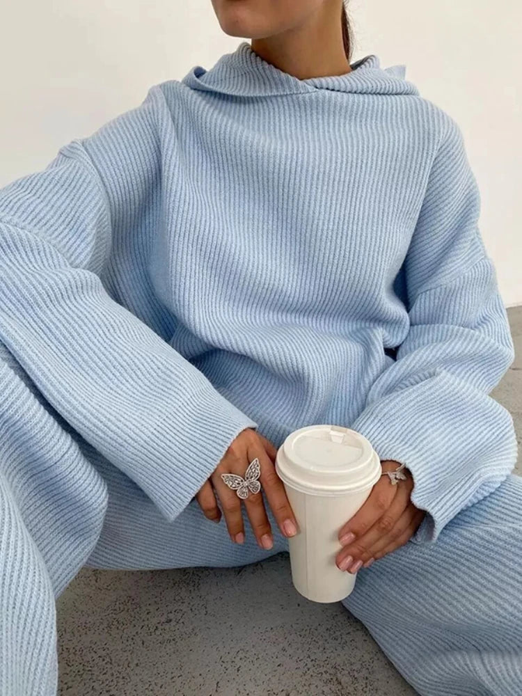 Serelle Knit Lounge Set - vetitus -