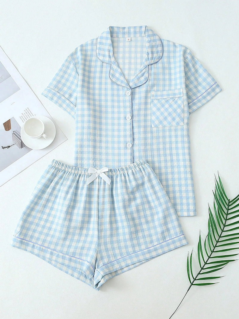 Roselle Gingham Pyjama Set