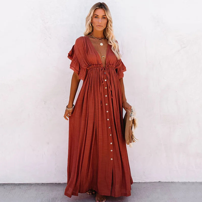 Solene Flow Cover-Up Dress - vetitus -