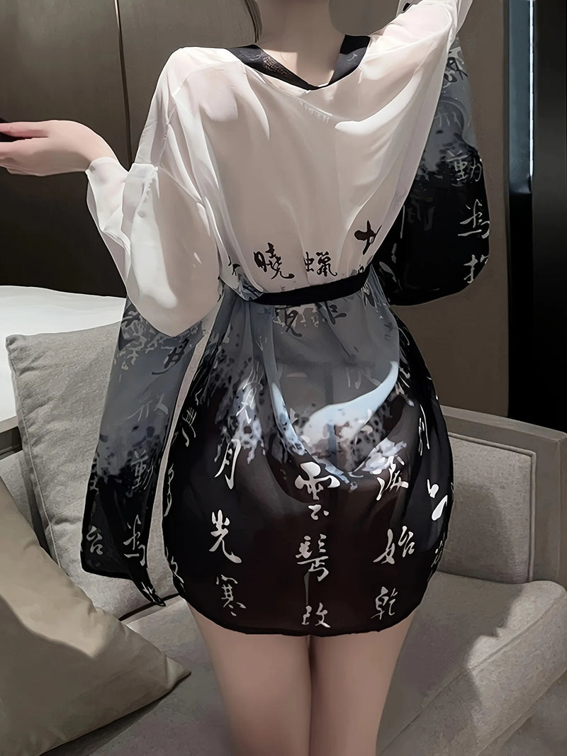 Sakura Mist Kimono Robe - vetitus -