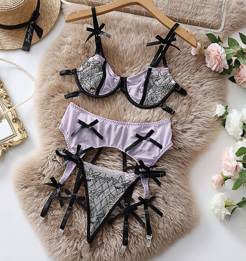 Bellevara Bow Suspender Set - vetitus -