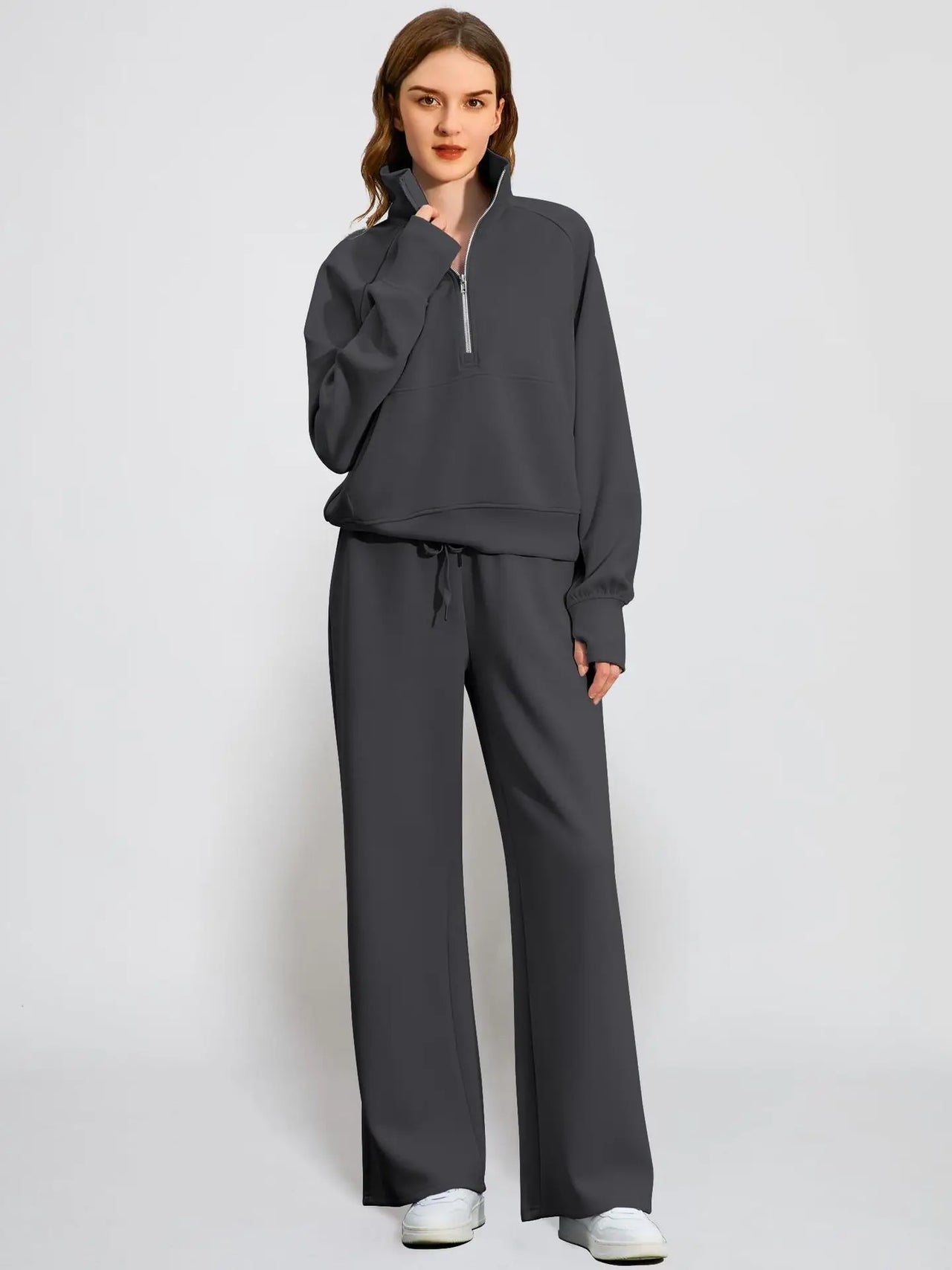 Alvera Half-Zip Lounge Set - vetitus -
