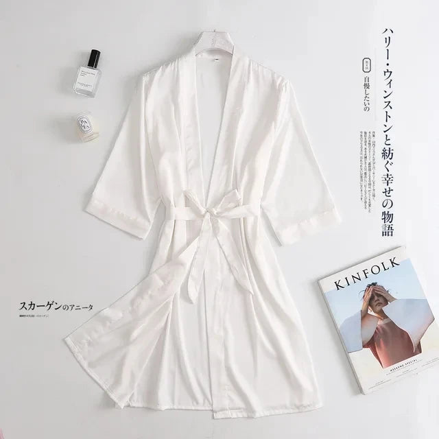 Seraphine Bridal Satin Robe - vetitus -