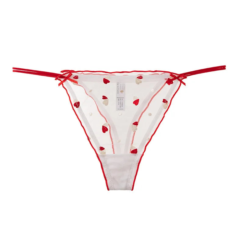 Valerie Heart Mesh Thong - vetitus -