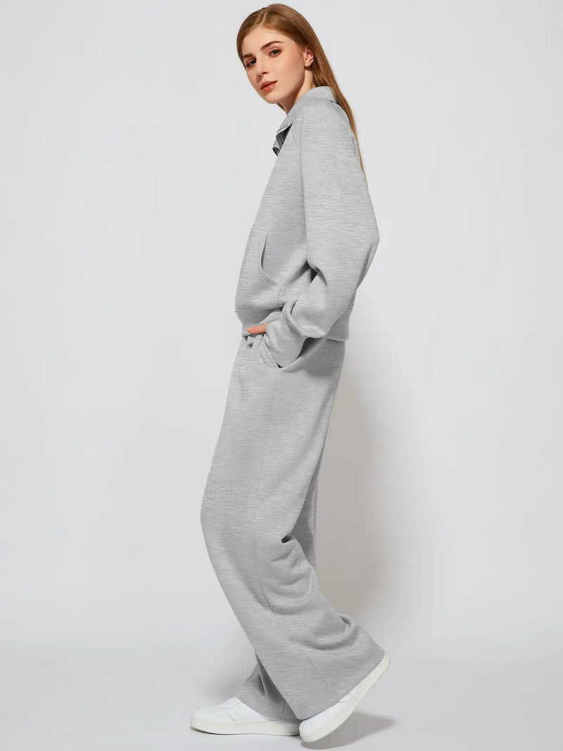 Alvera Half-Zip Lounge Set - vetitus -