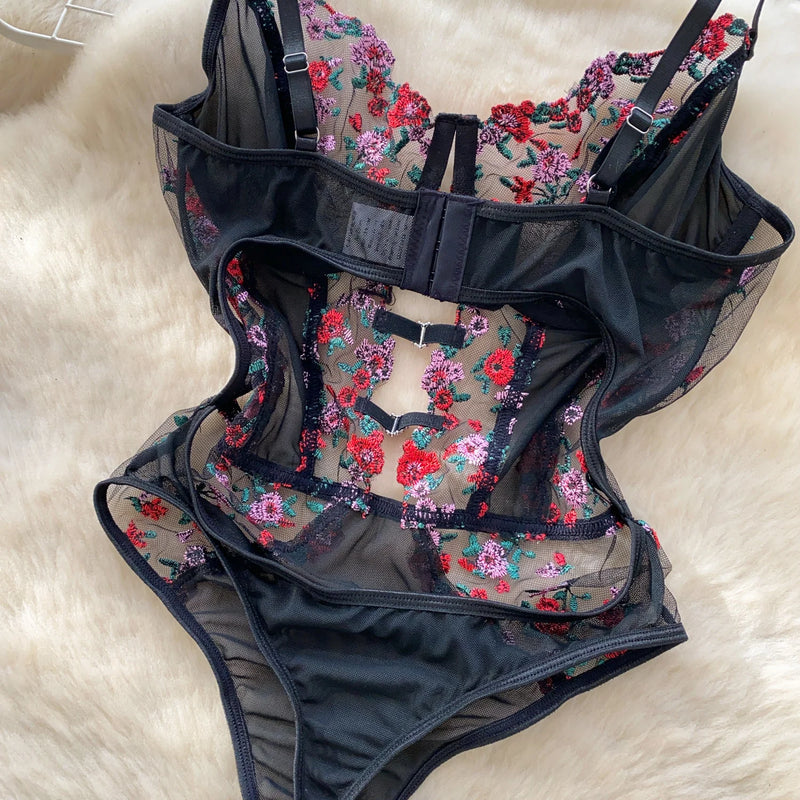 Florienne Embroidered Bodysuit