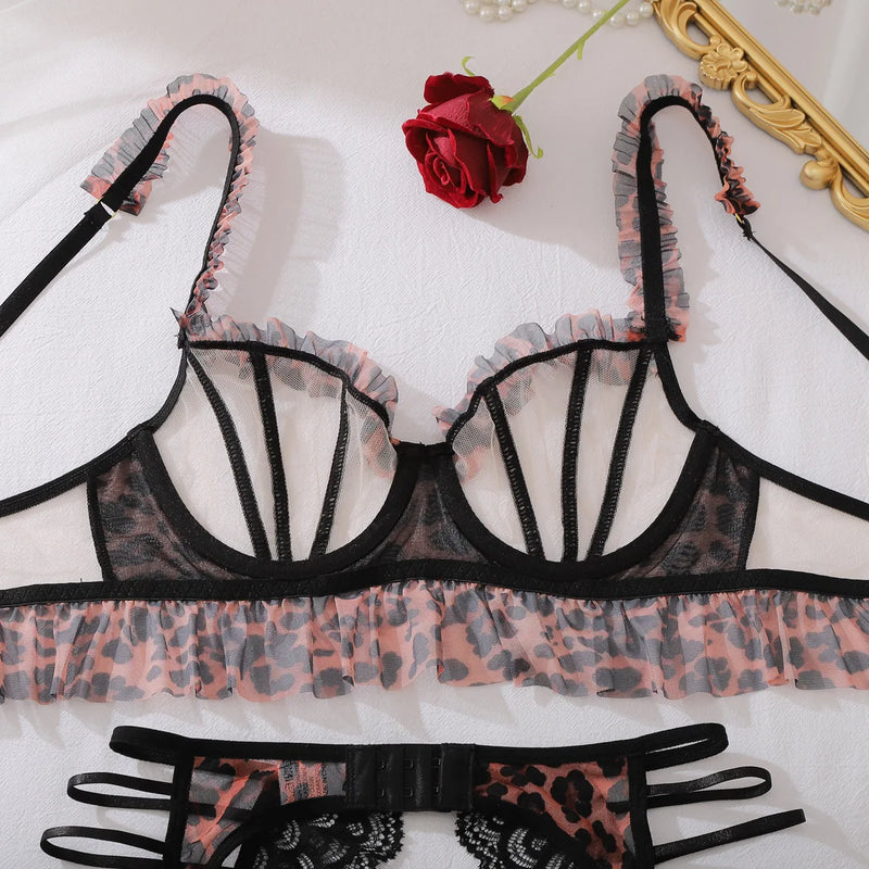 Valora Leopard Garter Set