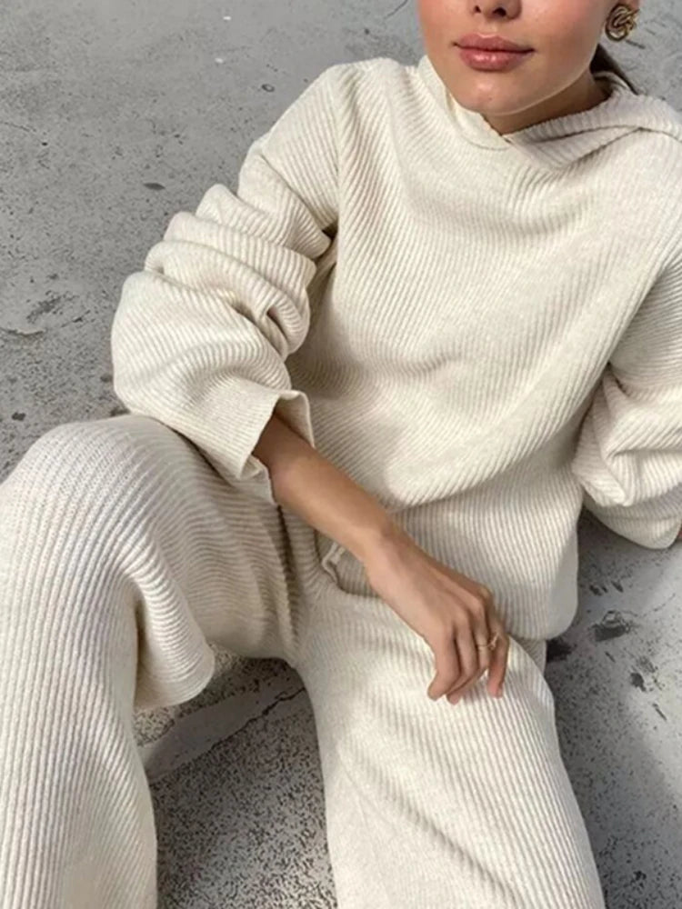 Serelle Knit Lounge Set - vetitus -