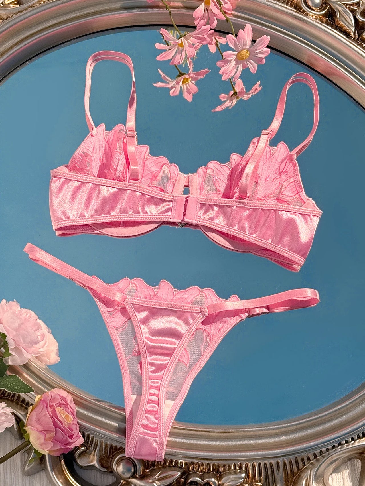 Roselle Embroidered Lace Set - vetitus -