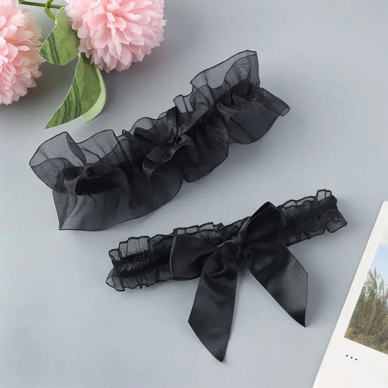 Velour Bow Garter - vetitus -