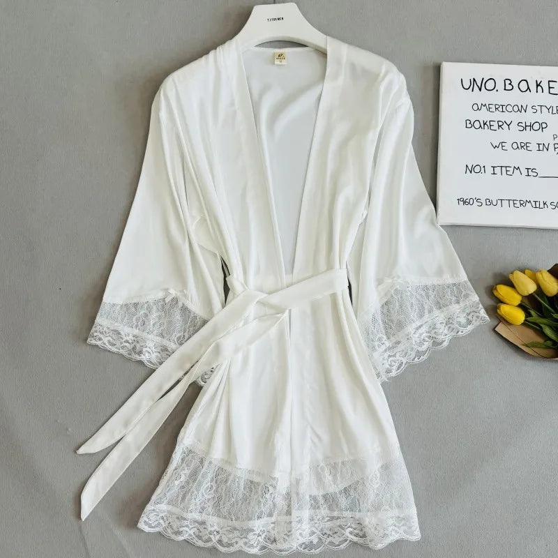 Élan Lace Bridal Robe - vetitus -