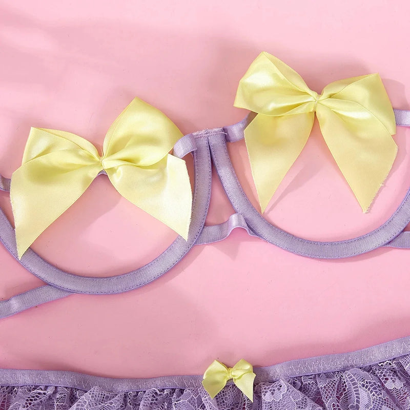 Lunette Bow Suspender Set - vetitus -