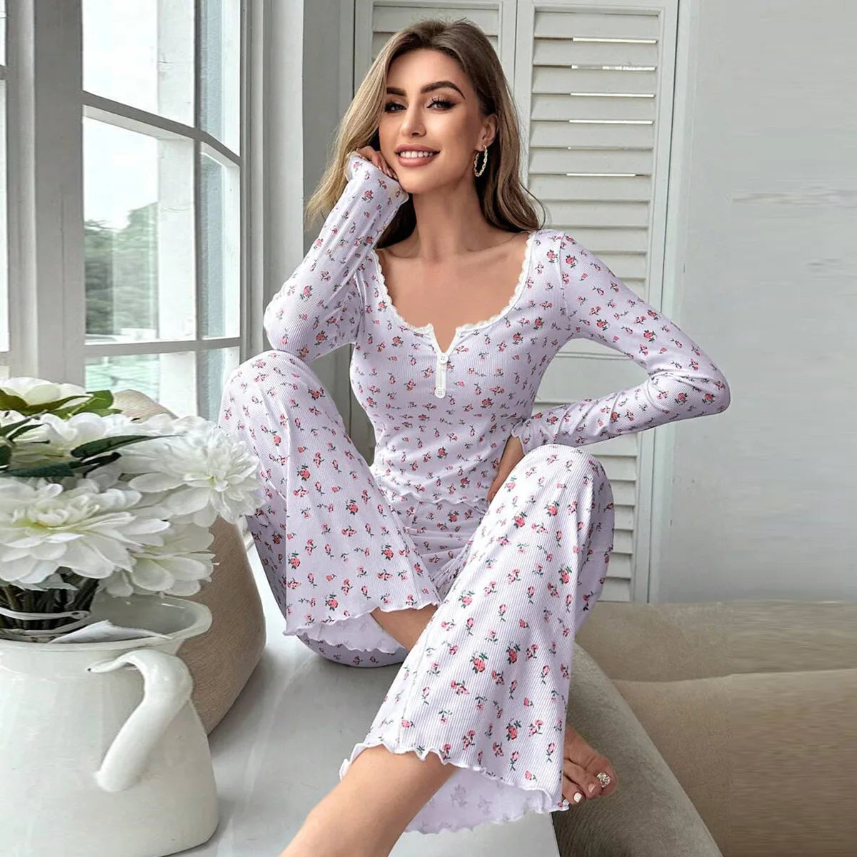 Eloria Floral Lounge Set - vetitus -