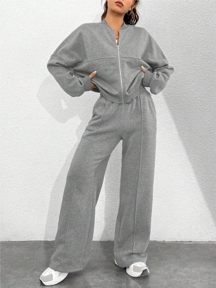 Elvara Zip Lounge Set - vetitus -