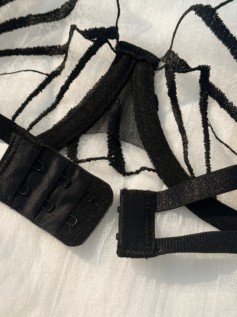Noctelle Embroidered Lace Set - vetitus -