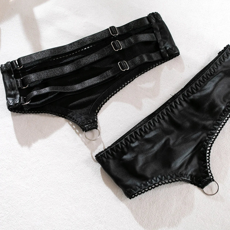 Noir Obsidian Garter Set