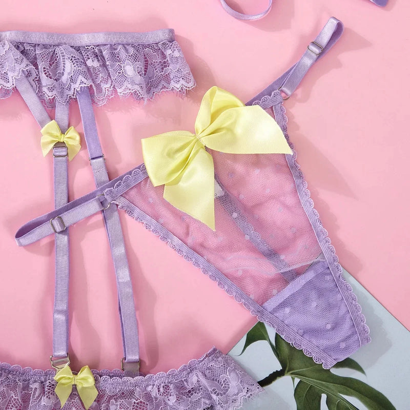 Lunette Bow Suspender Set - vetitus -