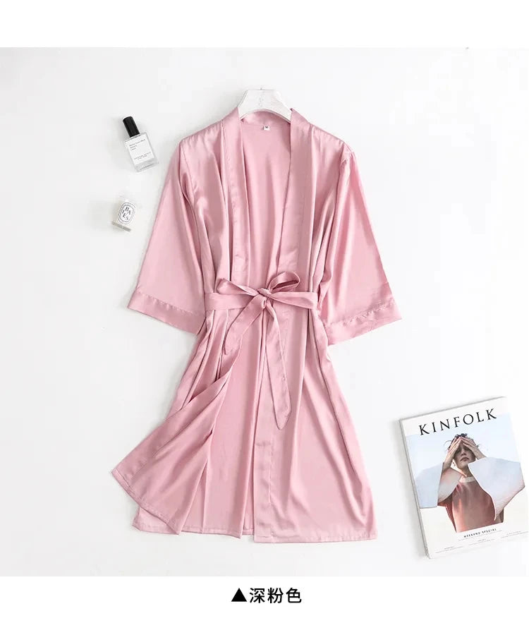 Seraphine Bridal Satin Robe - vetitus -