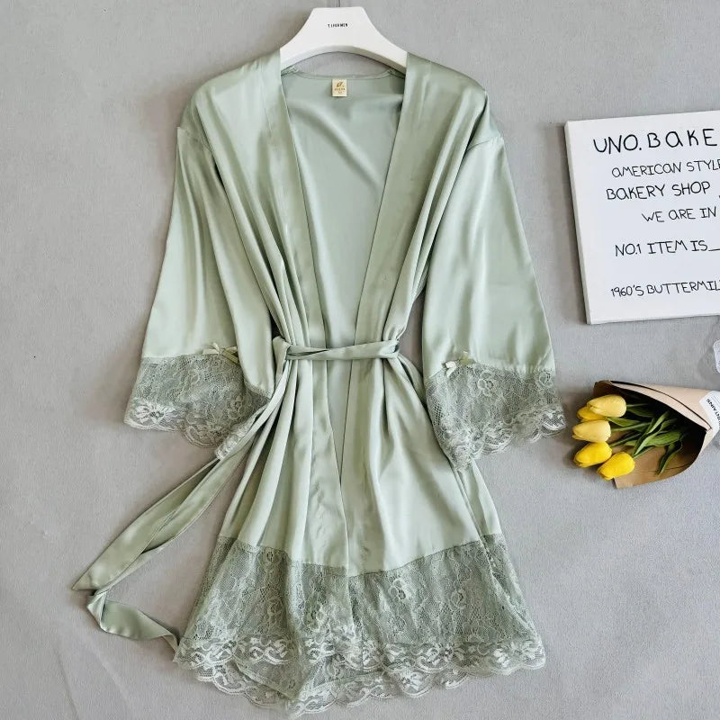 Élan Lace Bridal Robe - vetitus -