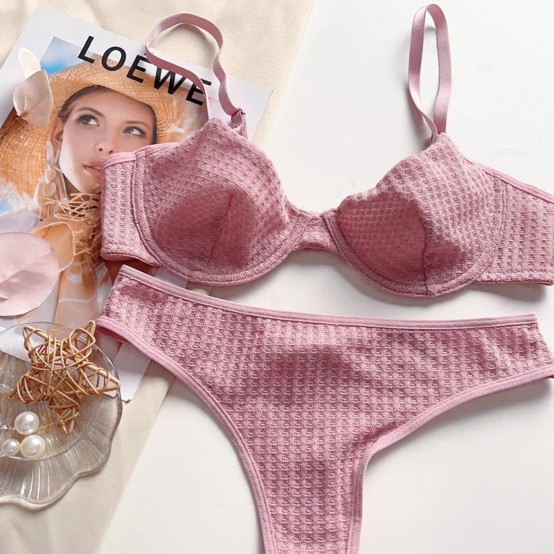 Rosalie Waffle Lace Set
